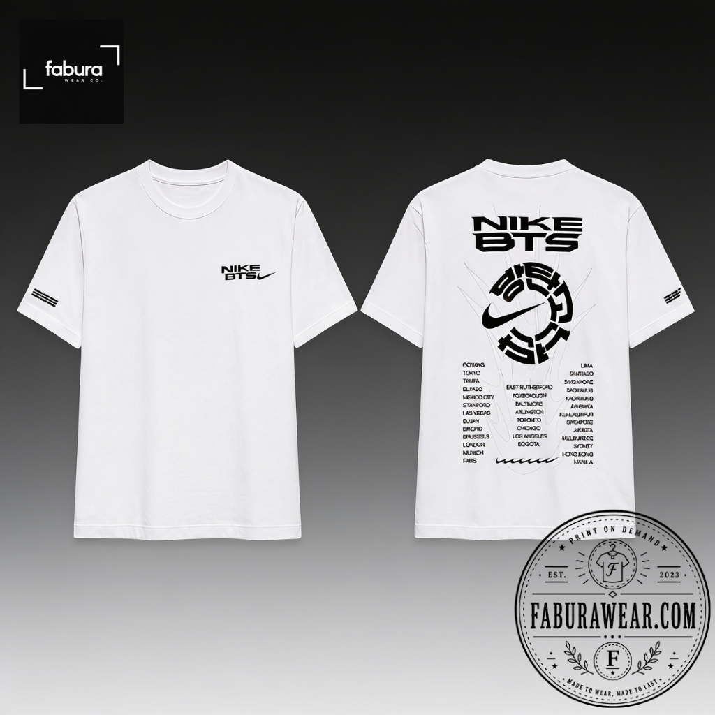 Nike BTS Inspired Graphic T Shirt Vintage Streetwear Tee