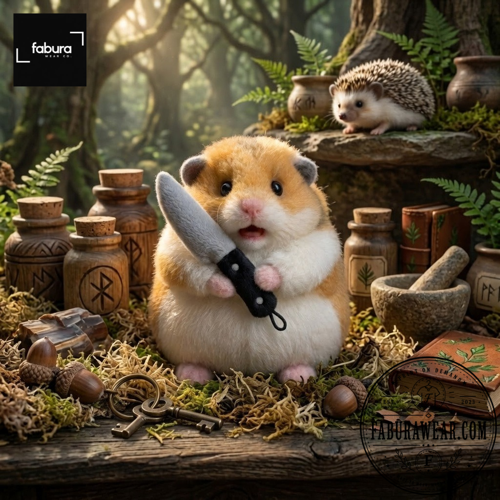 hamster (1) Hamster Plush Toy Cute Stuffed Animal With Plush Knife — image 2
