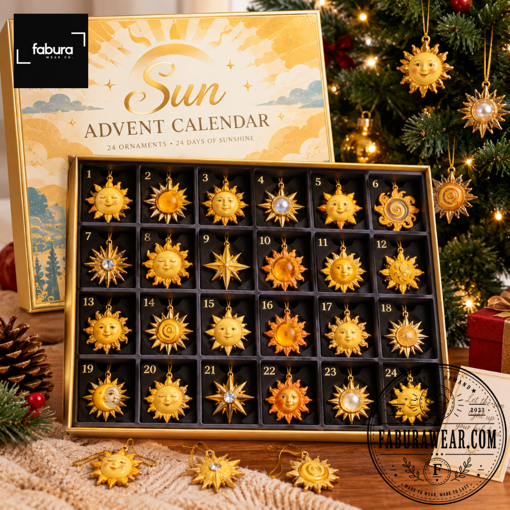 Sun Advent Calendar Christmas Ornaments Set 24 Piece Christmas Tree Decorations